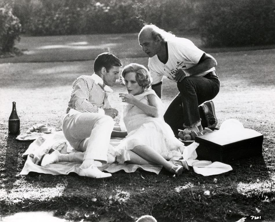 A nagy Gatsby, forgatási kép, Jack Clayton, Robert Redford, Mia Farrow, 1974